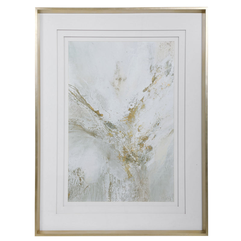Uttermost 41626 Framed Abstract Print, Silver Leaf