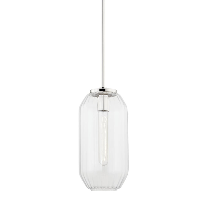 Hudson Valley 1508-PN One Light Pendant, Polished Nickel