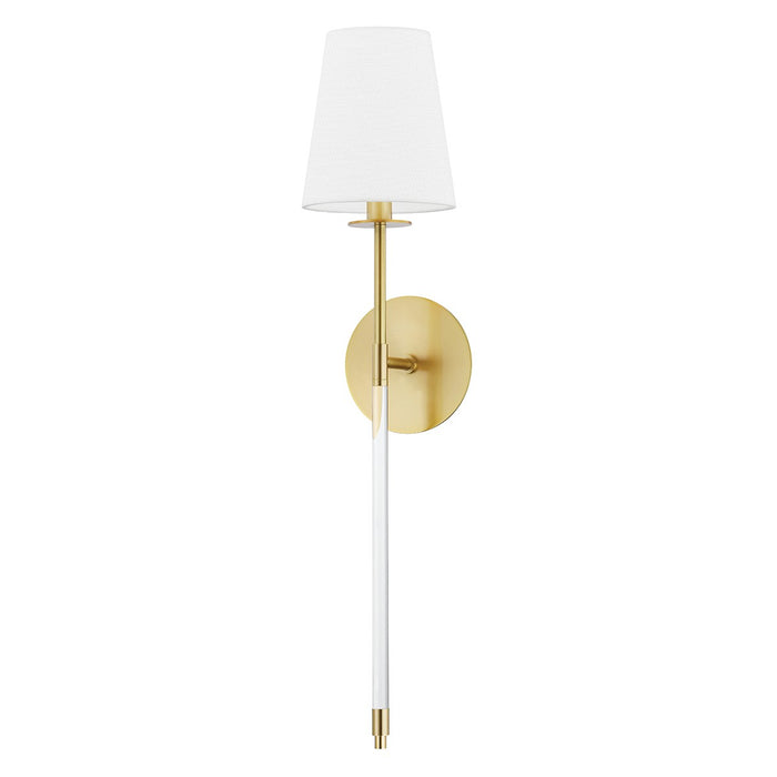 Hudson Valley 2041-AGB One Light Wall Sconce, Aged Brass