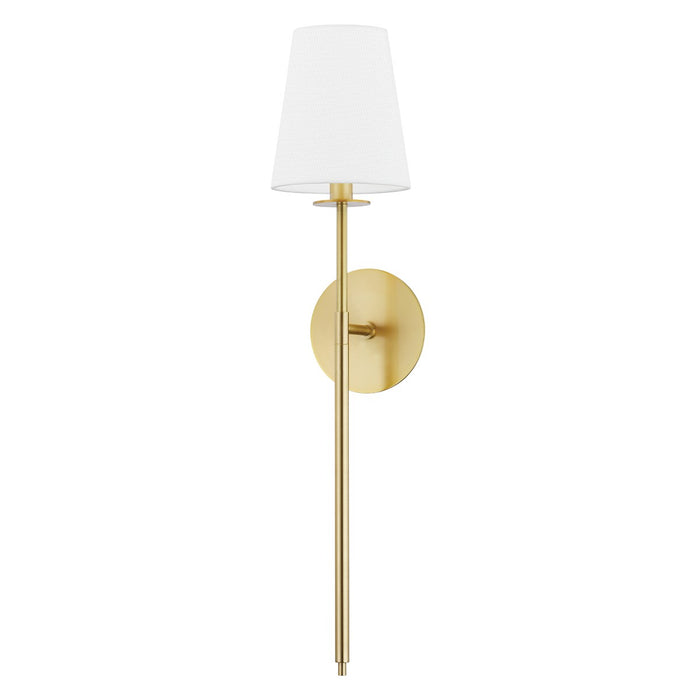 Hudson Valley 2061-AGB One Light Wall Sconce, Aged Brass