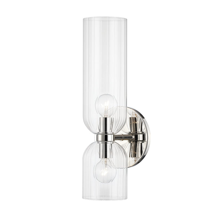 Hudson Valley 4122-PN Two Light Wall Sconce, Polished Nickel