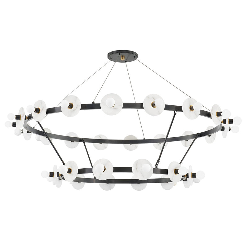 Hudson Valley 4262-AOB 30 Light Chandelier, Aged Old Bronze