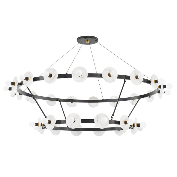 Hudson Valley 4262-AOB 30 Light Chandelier, Aged Old Bronze