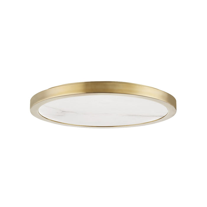 Hudson Valley 4318-AGB LED Flush Mount, Aged Brass