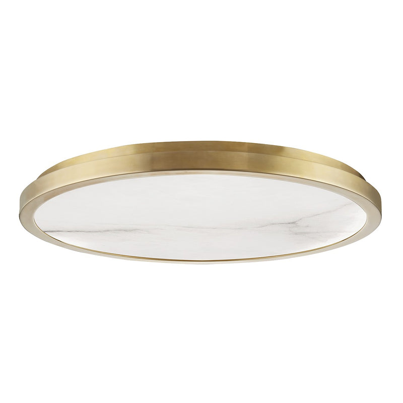 Hudson Valley 4324-AGB LED Flush Mount, Aged Brass