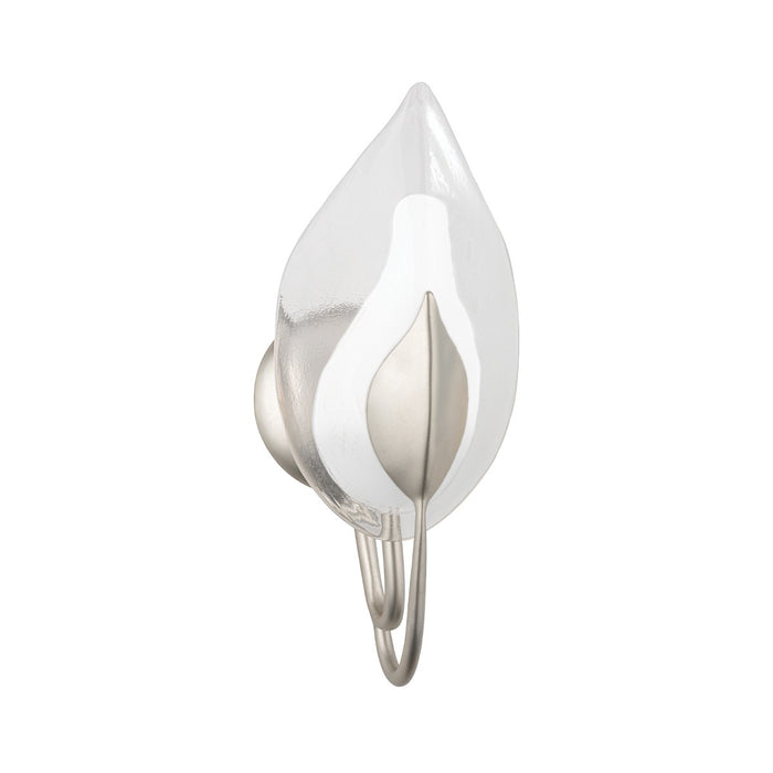 Hudson Valley 4801-SL One Light Wall Sconce, Silver Leaf