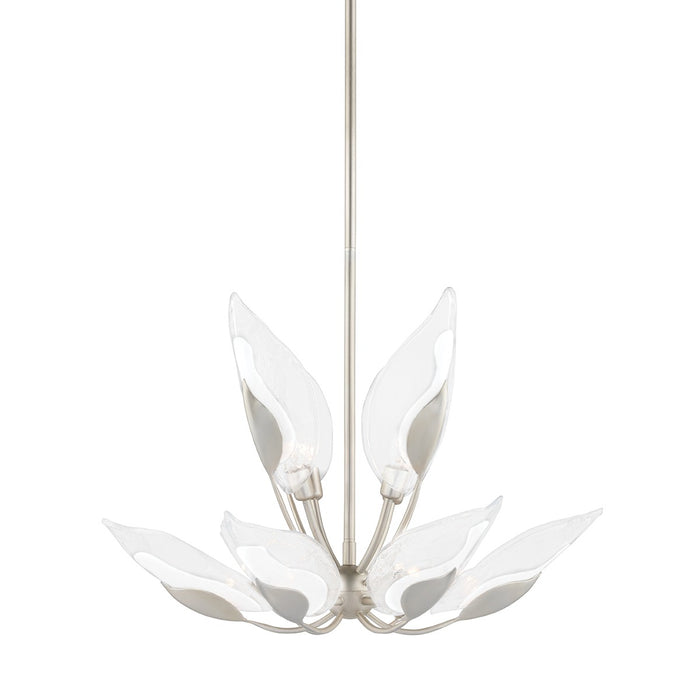 Hudson Valley 4829-SL Ten Light Chandelier, Silver Leaf