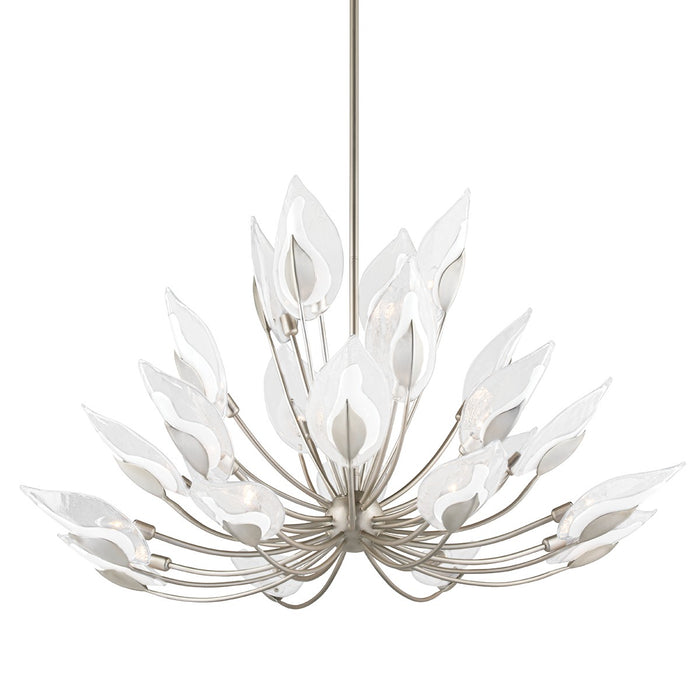Hudson Valley 4856-SL 24 Light Chandelier, Silver Leaf