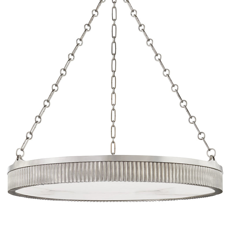 Hudson Valley 532-AN Eight Light Chandelier, Antique Nickel