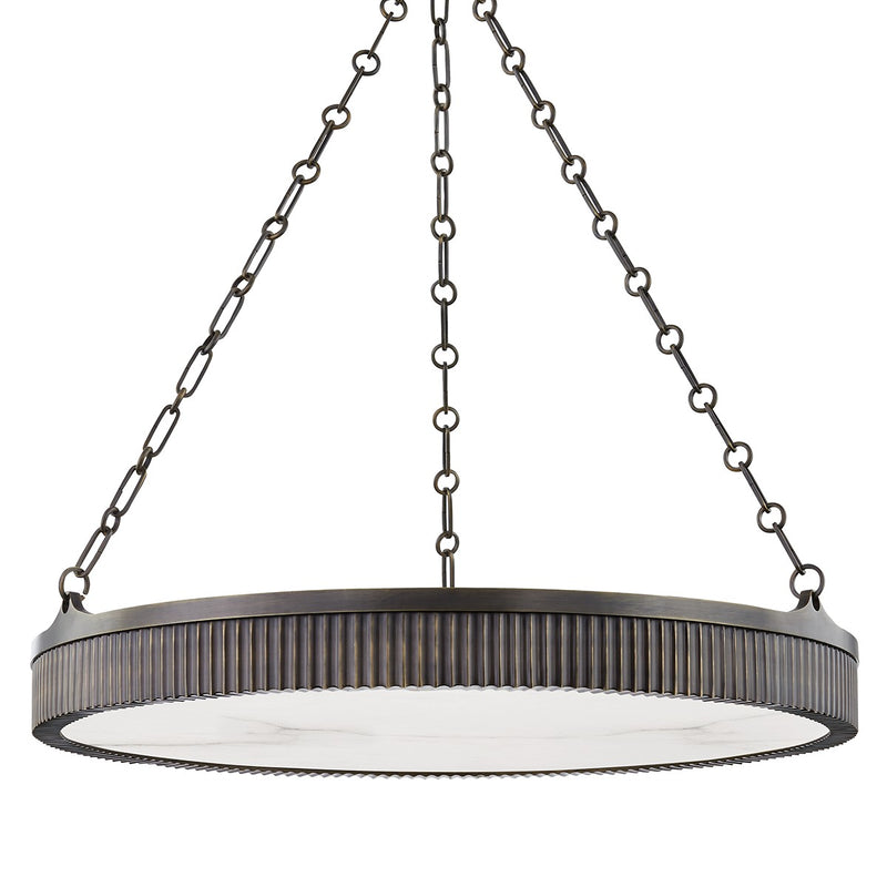Hudson Valley 532-DB Eight Light Chandelier, Distressed Bronze