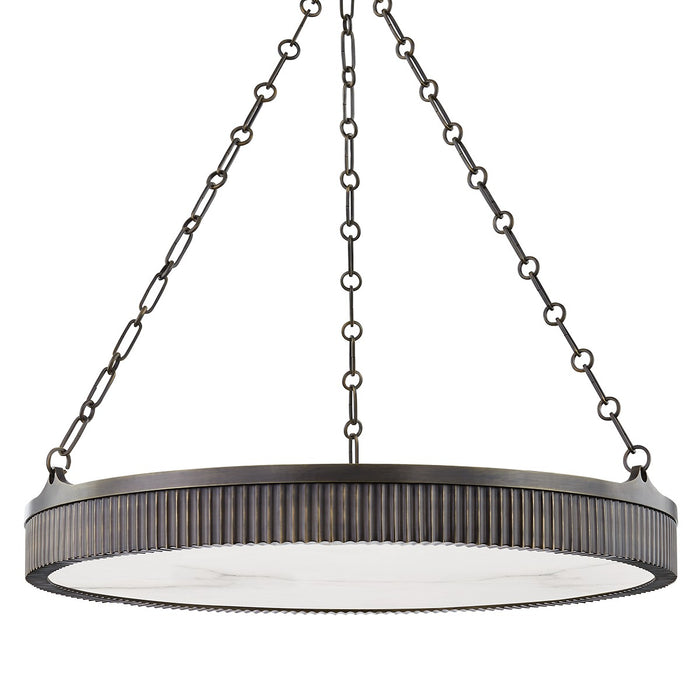 Hudson Valley 532-DB Eight Light Chandelier, Distressed Bronze