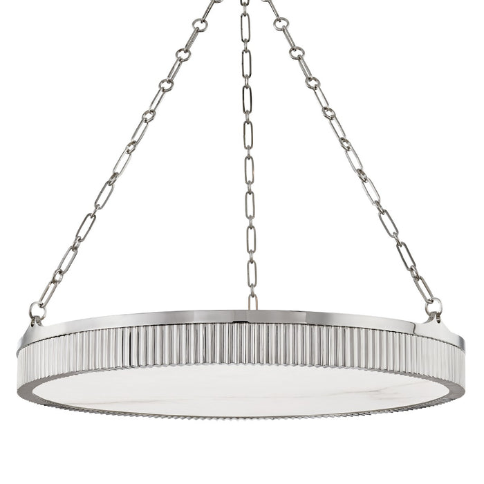 Hudson Valley 532-PN Eight Light Chandelier, Polished Nickel