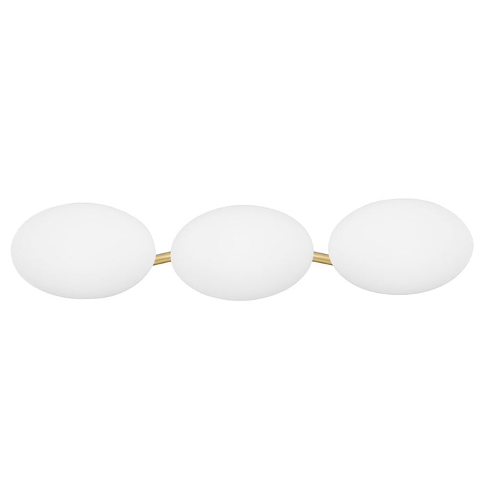 Hudson Valley 5533-AGB Three Light Bath Bracket, Aged Brass
