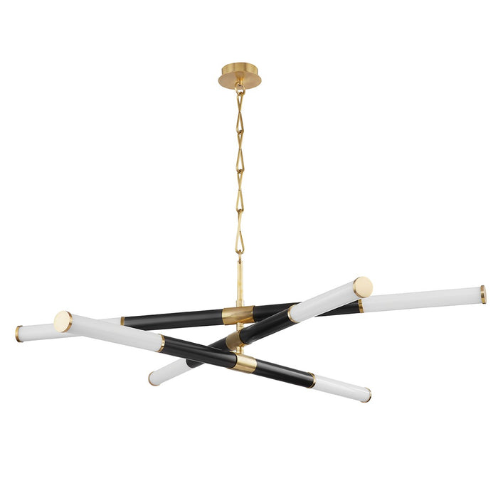 Hudson Valley 7066-AOB LED Chandelier, Aged Old Bronze