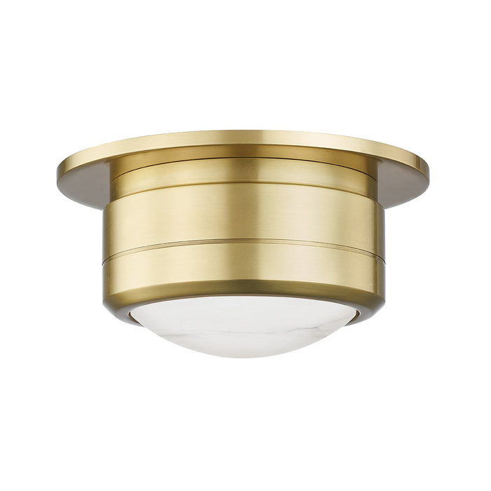 Hudson Valley 8007-AGB LED Flush Mount, Aged Brass