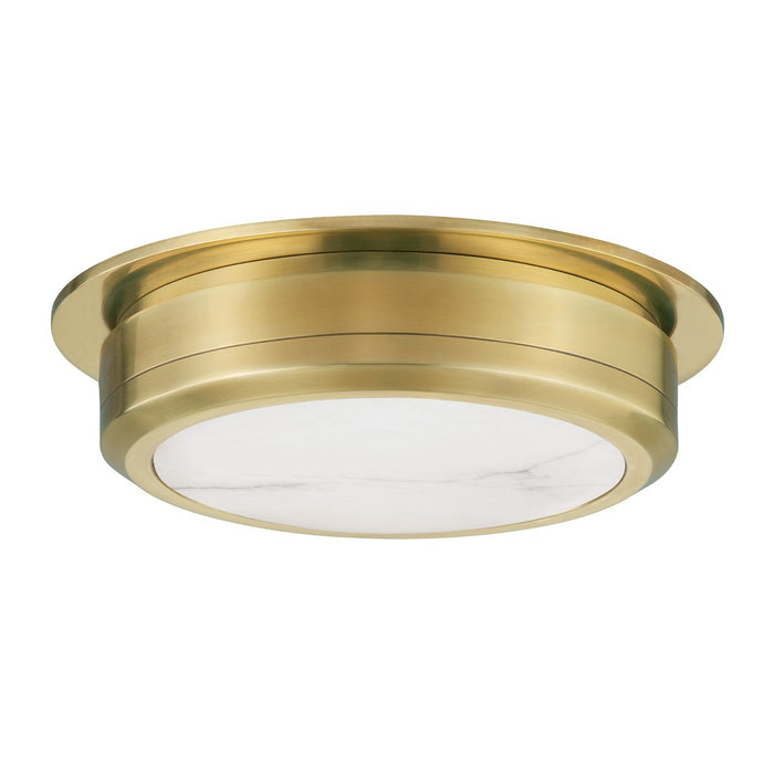 Hudson Valley 8014-AGB LED Flush Mount, Aged Brass