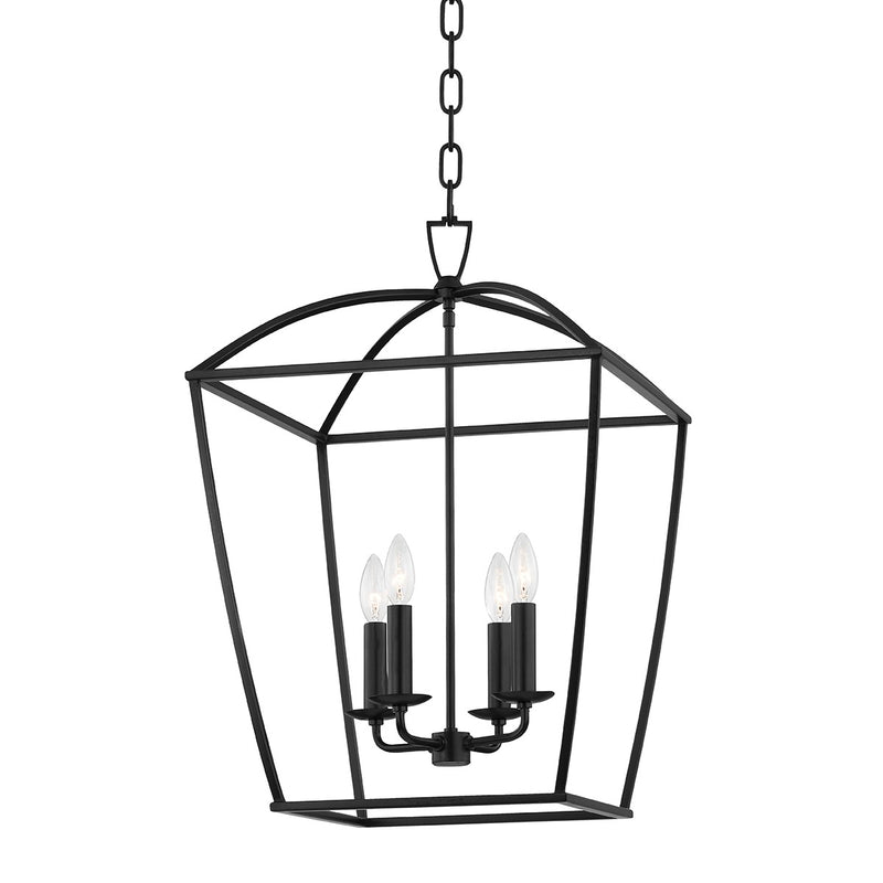Hudson Valley 8317-AI Four Light Lantern, Aged Iron