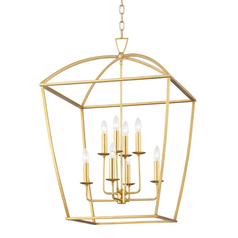 Hudson Valley 8324-GL Eight Light Lantern, Gold Leaf