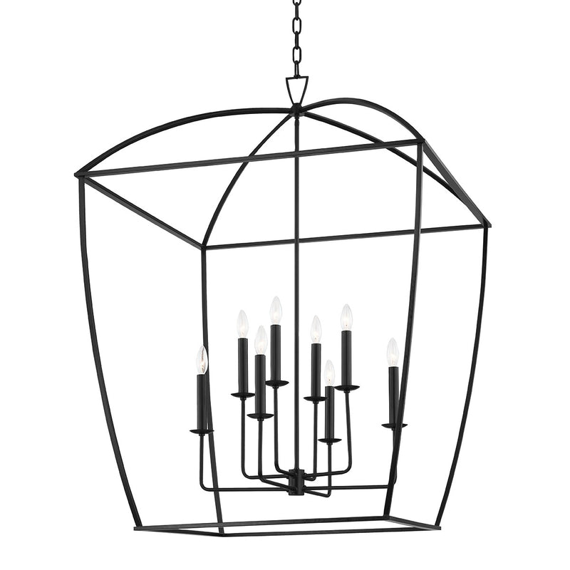 Hudson Valley 8334-AI Eight Light Lantern, Aged Iron