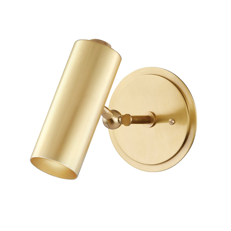 Hudson Valley 9151-AGB One Light Wall Sconce, Aged Brass