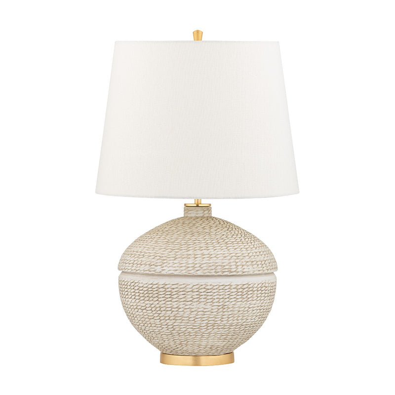 Hudson Valley L1516-GL One Light Table Lamp, Gold Leaf