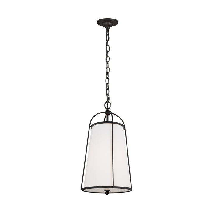 Visual Comfort Studio CP1101SMS One Light Pendant, Smith Steel