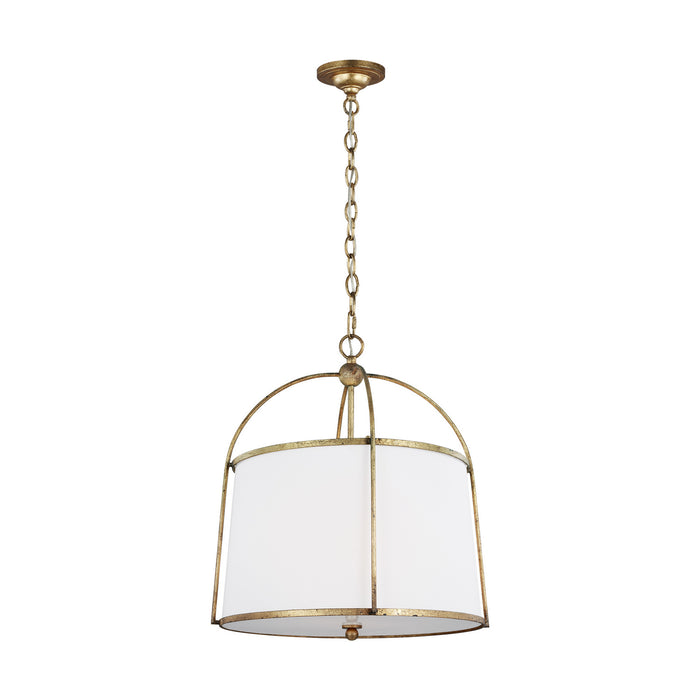 Visual Comfort Studio CP1112ADB Two Light Pendant, Antique Gild