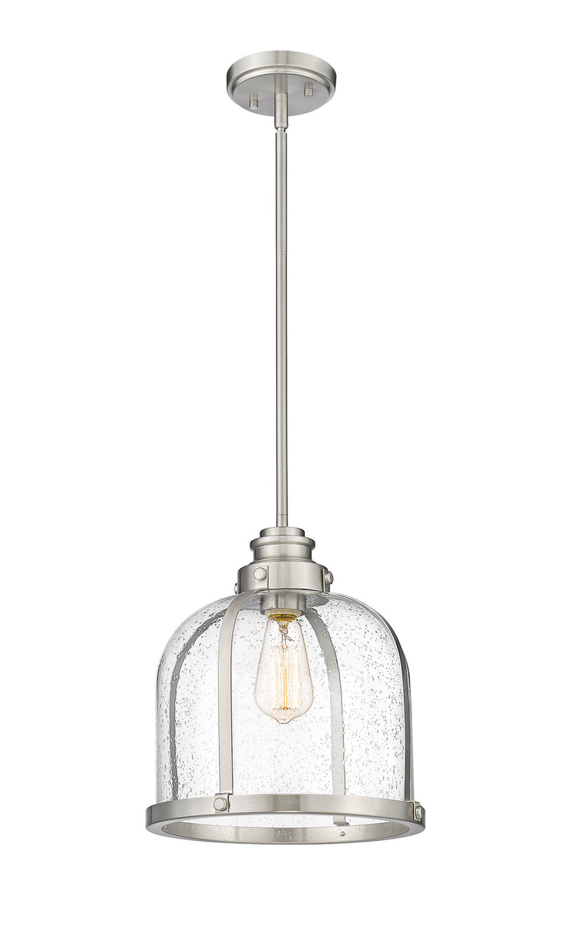 Z-Lite 337P12BN One Light Pendant, Brushed Nickel