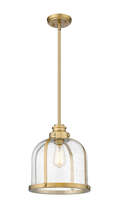 Z-Lite 337P12HBR One Light Pendant, Heritage Brass