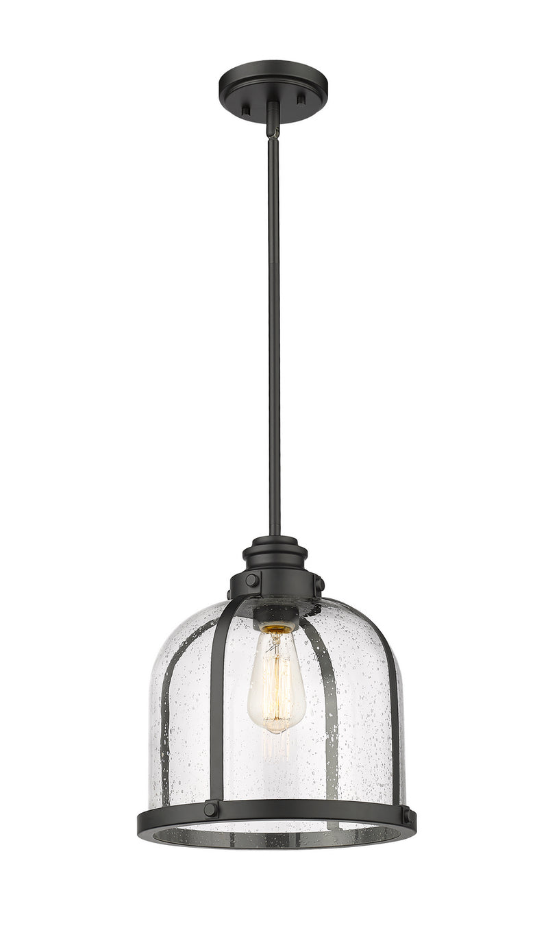 Z-Lite 337P12MB One Light Pendant, Matte Black