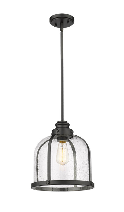 Z-Lite 337P12MB One Light Pendant, Matte Black