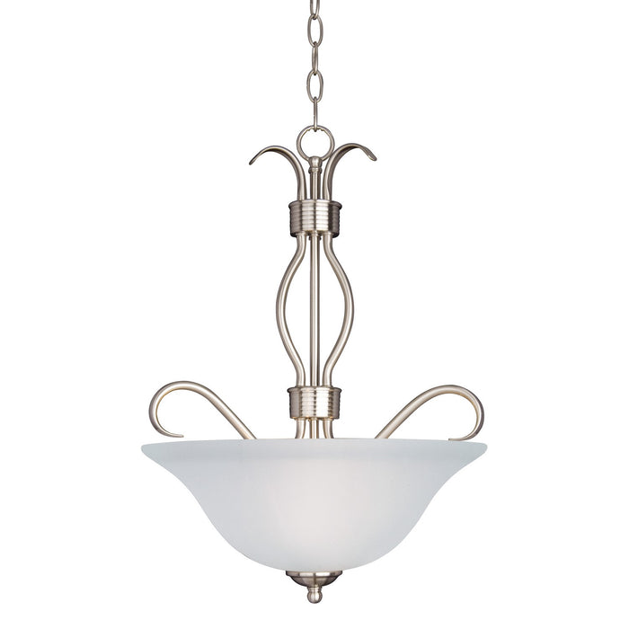 Maxim 10121FTSN Three Light Pendant, Satin Nickel