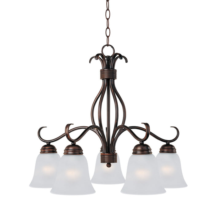 Maxim 10124FTOI Five Light Chandelier, Oil Rubbed Bronze