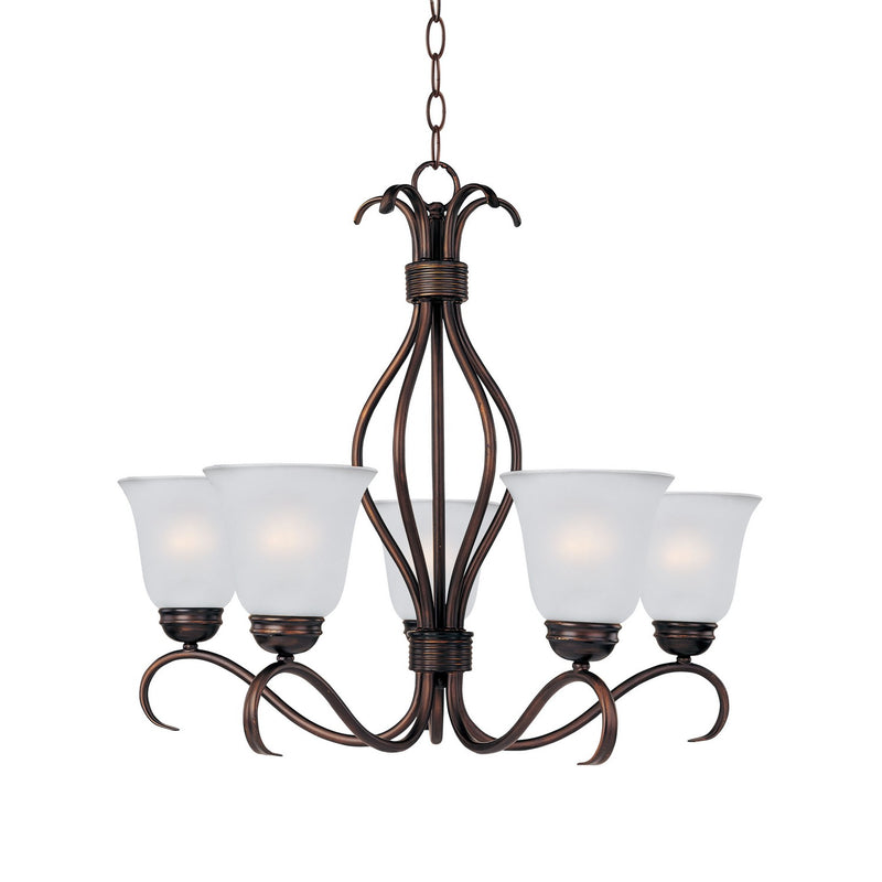 Maxim 10125FTOI Five Light Chandelier, Oil Rubbed Bronze