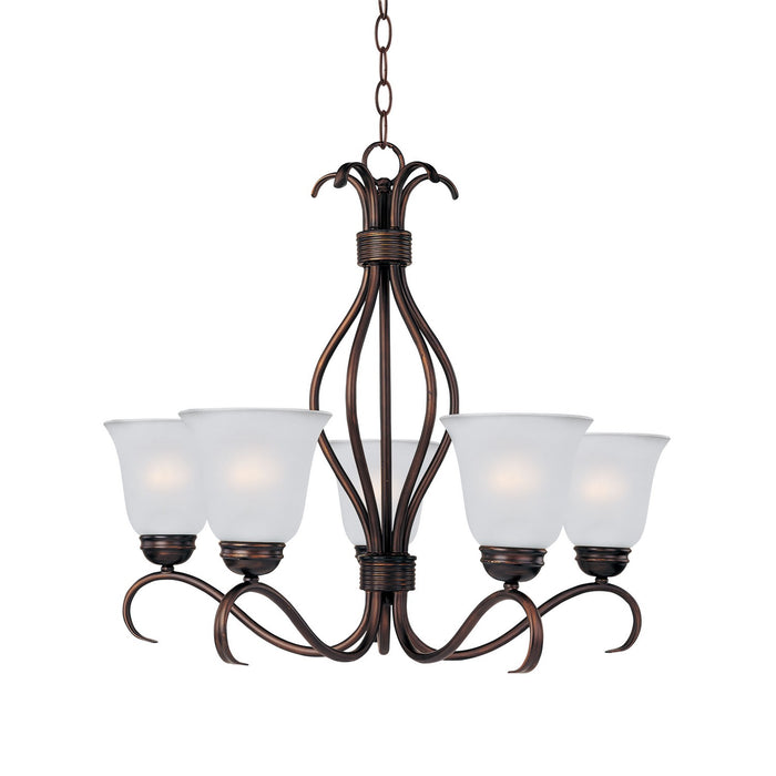 Maxim 10125FTOI Five Light Chandelier, Oil Rubbed Bronze