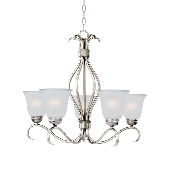 Maxim 10125FTSN Five Light Chandelier, Satin Nickel