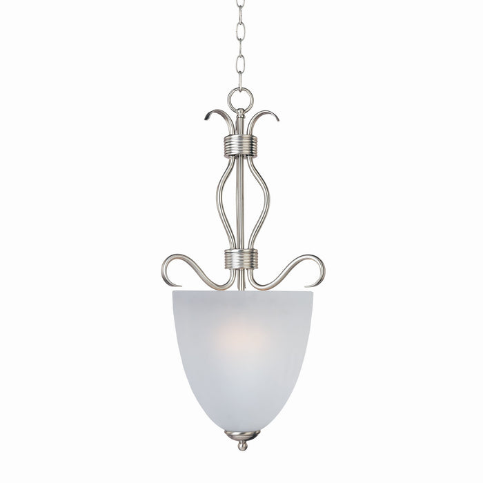 Maxim 10130FTSN Two Light Entry Foyer Pendant, Satin Nickel