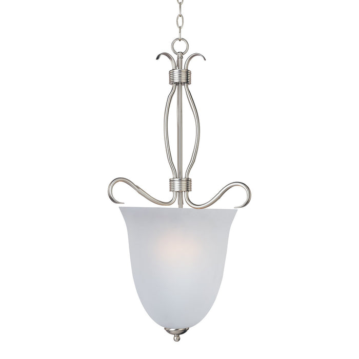 Maxim 10131FTSN Four Light Entry Foyer Pendant, Satin Nickel