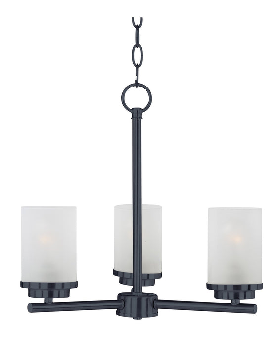 Maxim 10203FTBK Three Light Chandelier, Black