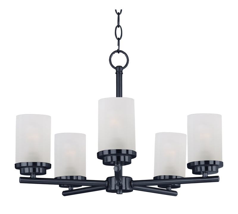 Maxim 10205FTBK Five Light Chandelier, Black