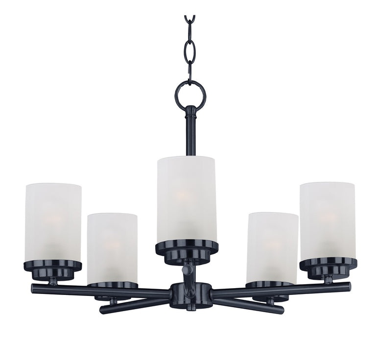 Maxim 10205FTBK Five Light Chandelier, Black