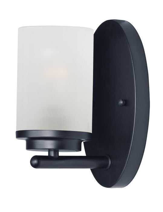 Maxim 10211FTBK One Light Bath Vanity, Black