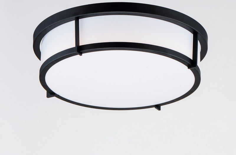 Maxim 10272WTBK Two Light Flush Mount, Black