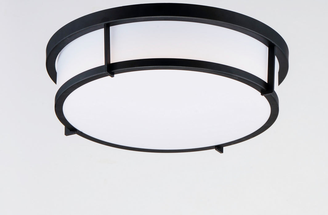 Maxim 10272WTBK Two Light Flush Mount, Black