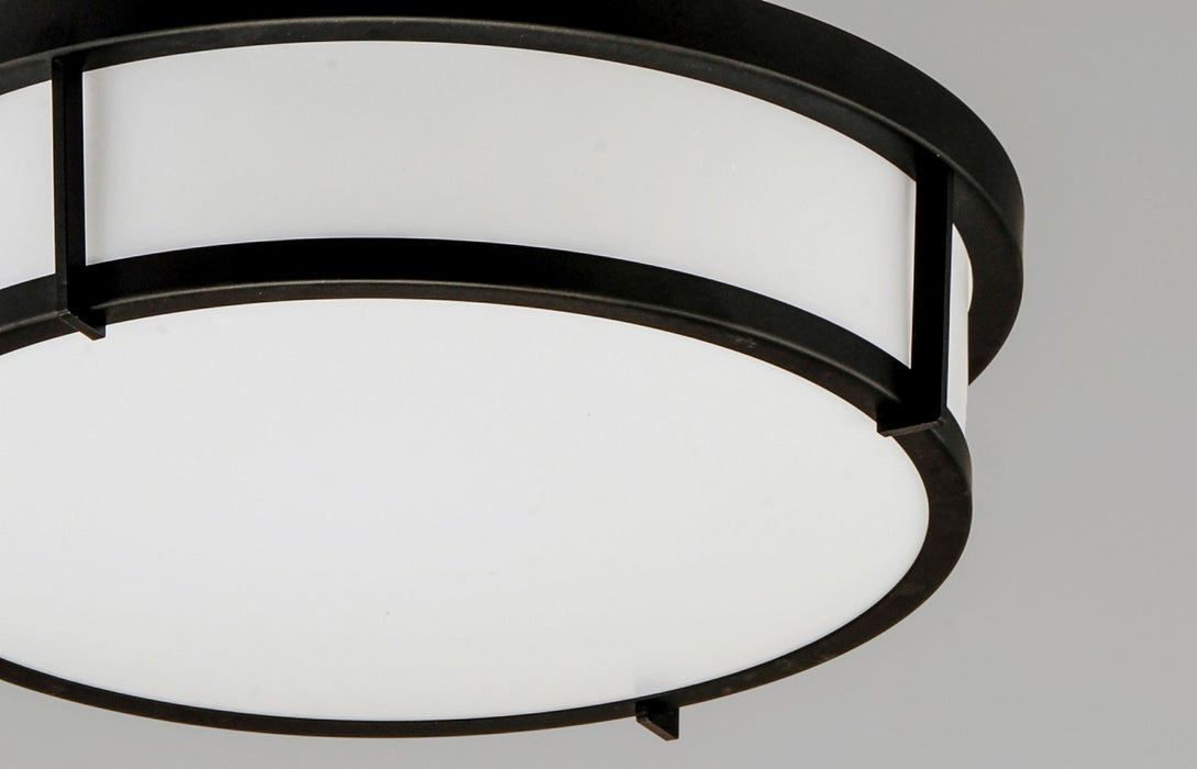 Maxim 10272WTBK Two Light Flush Mount, Black