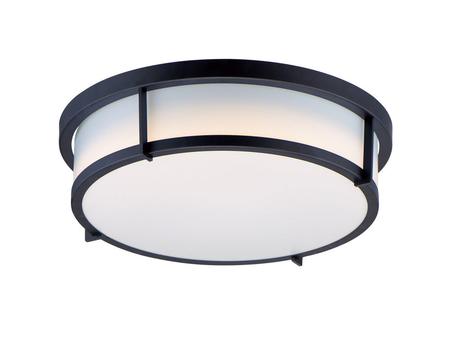Maxim 10272WTBK Two Light Flush Mount, Black