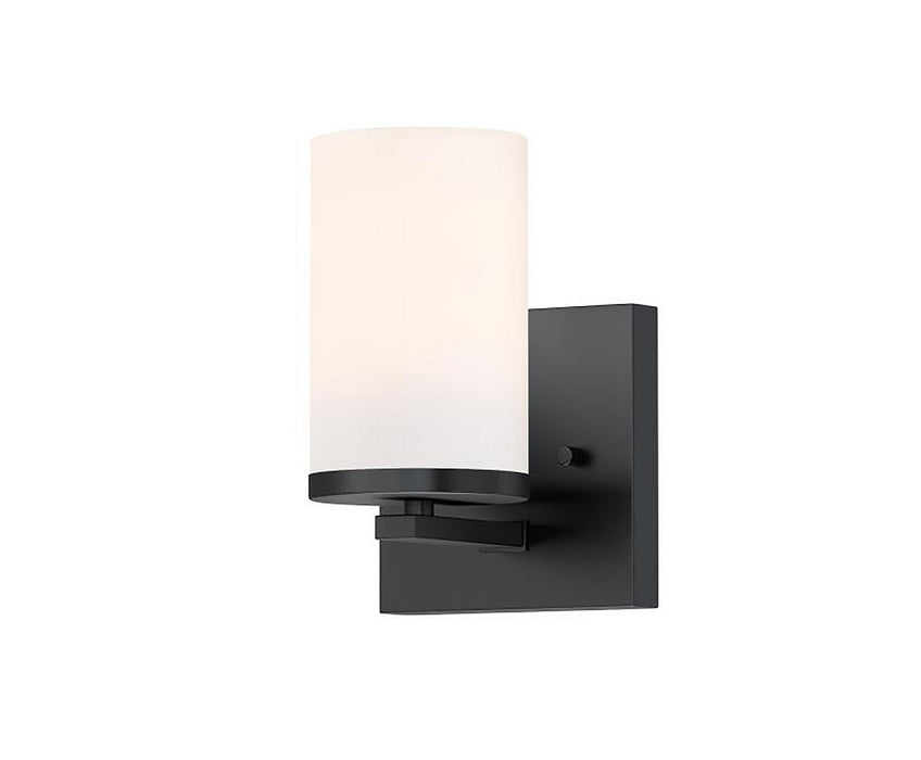Maxim 10281SWBK One Light Wall Sconce, Black