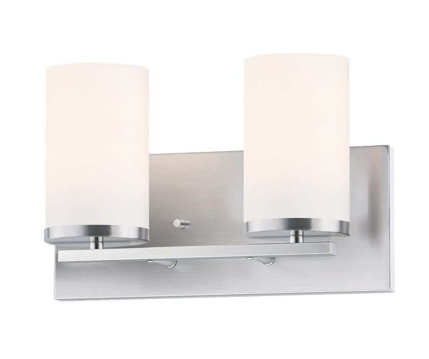 Maxim 10282SWSN Two Light Bath Vanity, Satin Nickel