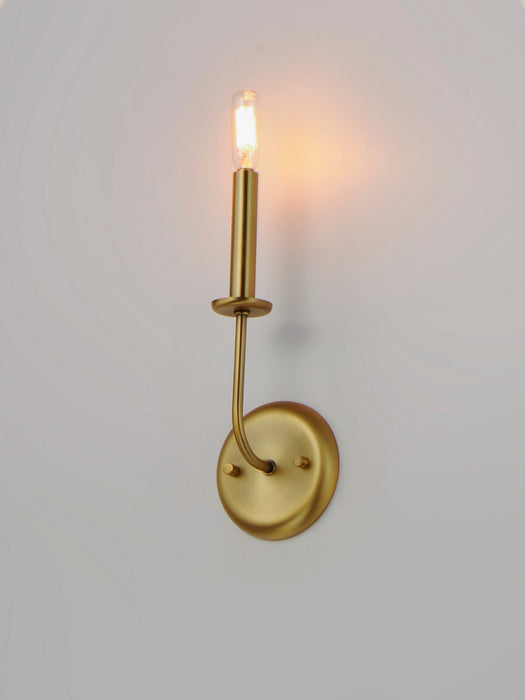 Maxim 10321SBR One Light Wall Sconce, Satin Brass