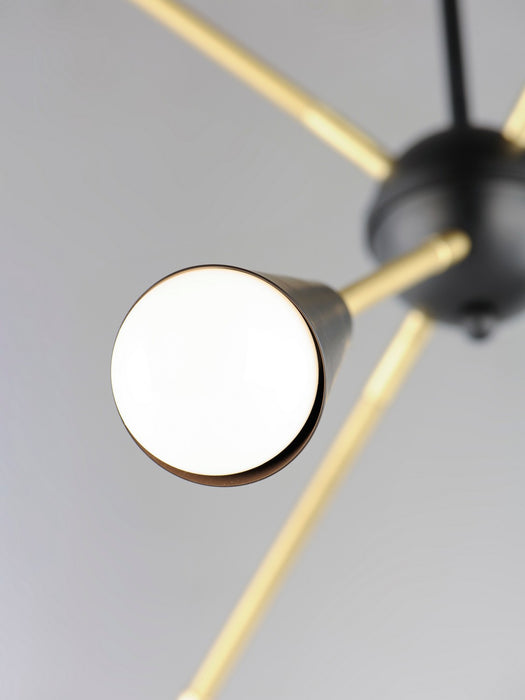 Maxim 11266BKSBR/BUL LED Pendant, Black / Satin Brass
